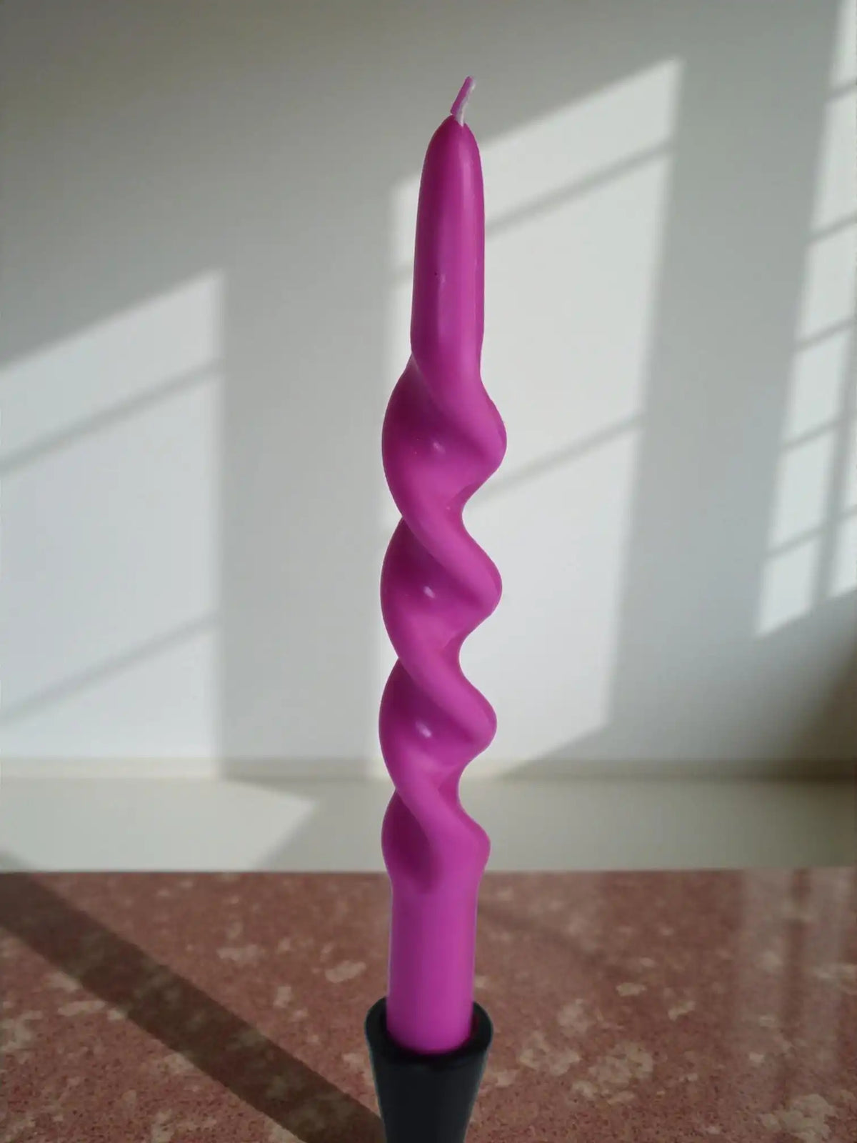 Twisted Spiral Candle 9.75x7/8 inches