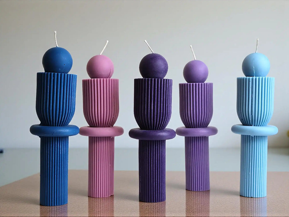 Chic and Unique Pillar Candle 10x3 inches