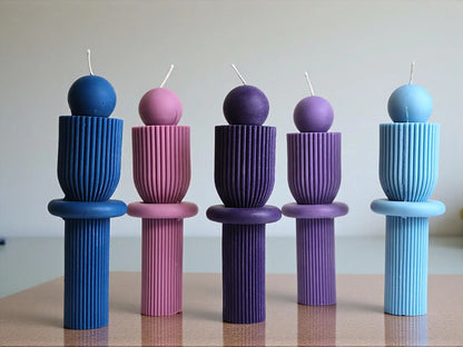 Chic and Unique Pillar Candle 10x3 inches