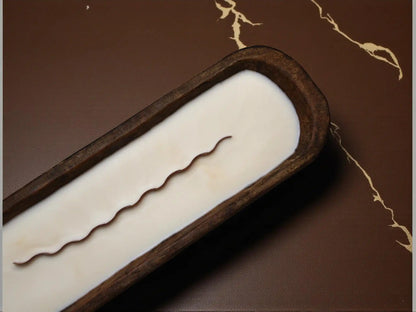 Huge Wooden Dough Bowl Candle 2x19.5 inches 28 fl.oz
