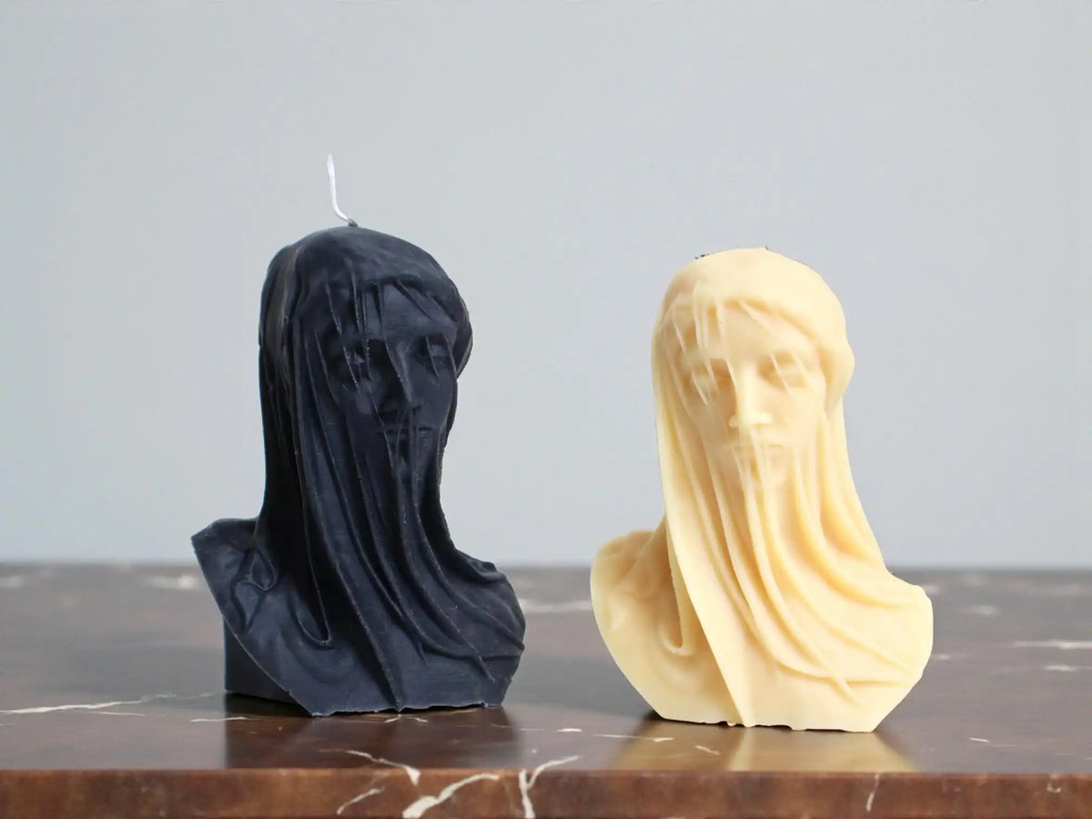 Veiled Lady Candle 4.5x3.5 inches
