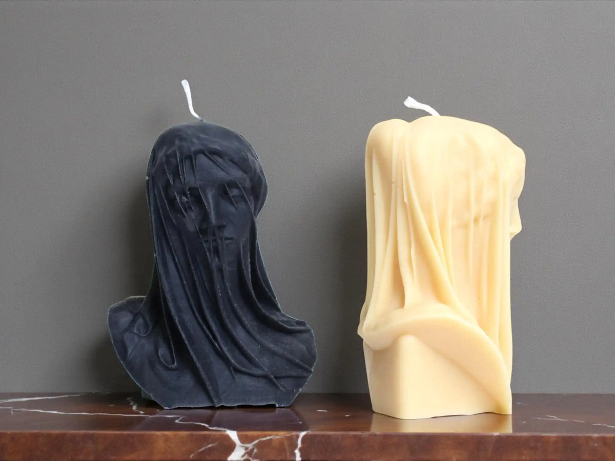 Veiled Lady Candle 4.5x3.5 inches