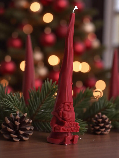 Christmas Gnome Candle 8x1.75 inches