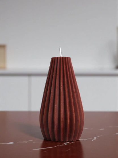 Geometric Line Candle 5x2 inches