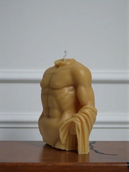 Greek Male Body Candle 3.5x3.5 inches