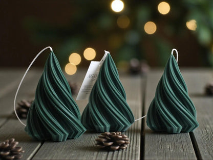 Wavy Tree Candle 5.5x4 inches