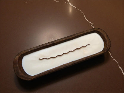 Huge Wooden Dough Bowl Candle 2x19.5 inches 28 fl.oz