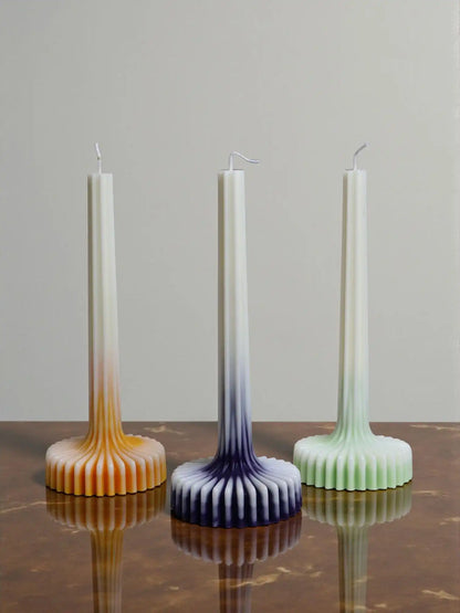Set of 2 Ombre Large Vase Candle