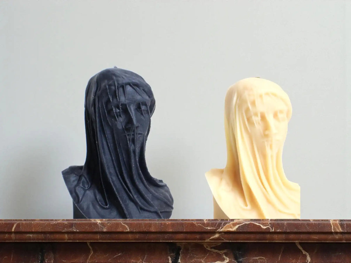 Veiled Lady Candle 4.5x3.5 inches