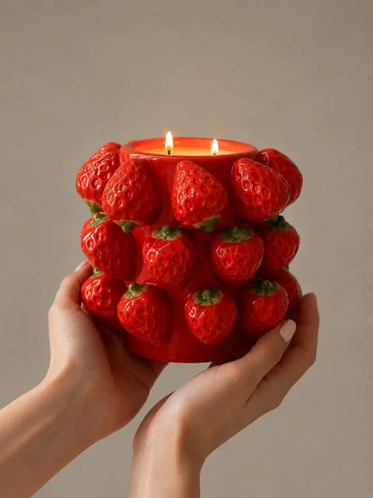 Strawberry Candle Bowl