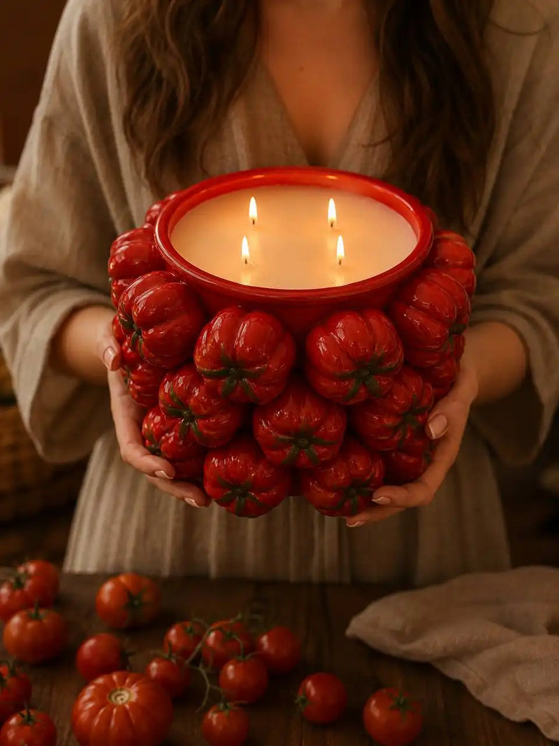 Tomato candle bowl